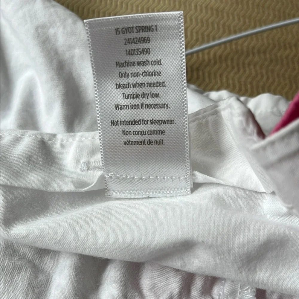 Gymboree White dress with Pink Collar